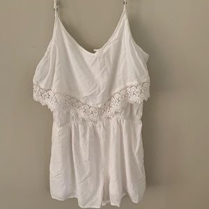 Garage White Romper